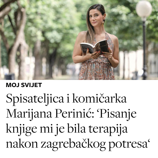 Gloria: Spisateljica I Komičarka Marijana Perinić – ‘Pisanje Knjige Mi Je Bila Terapija Nakon Zagrebačkog Potresa‘.