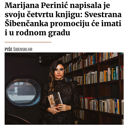 Šibenski.hr: Marijana Perinić Napisala Je Svoju četvrtu Knjigu – Svestrana Šibenčanka Promociju će Imati I U Rodnom Gradu.