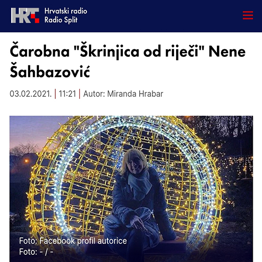 Radio Split: Čarobna “Škrinjica Od Riječi” Nene Šahbazović.