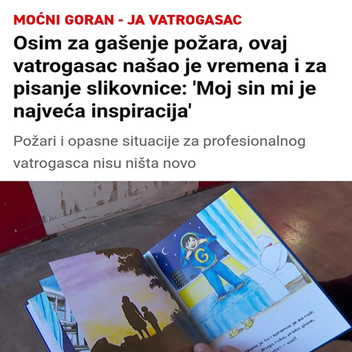 Dalmatinski Portal: Brodosplitov Vatrogasac Objavio Svoju Prvu Priču Za Djecu.
